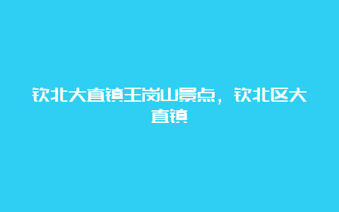 钦北大直镇王岗山景点，钦北区大直镇