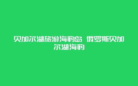 贝加尔湖旅游海豹岛 俄罗斯贝加尔湖海豹