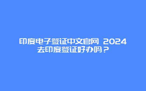 印度电子签证中文官网 2024去印度签证好办吗？