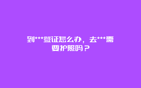 到***签证怎么办，去***需要护照吗？