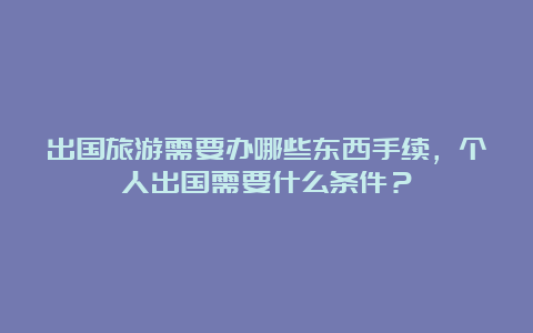 出国旅游需要办哪些东西手续，个人出国需要什么条件？