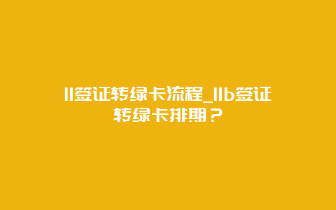 l1签证转绿卡流程_l1b签证转绿卡排期？