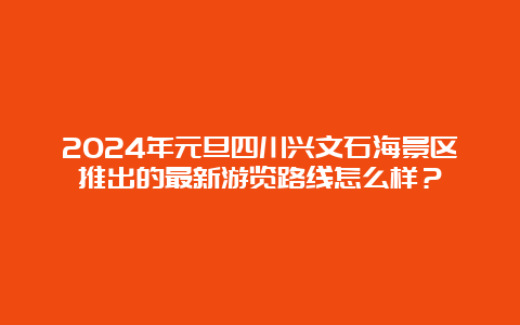 2024年元旦四川兴文石海景区推出的最新游览路线怎么样？