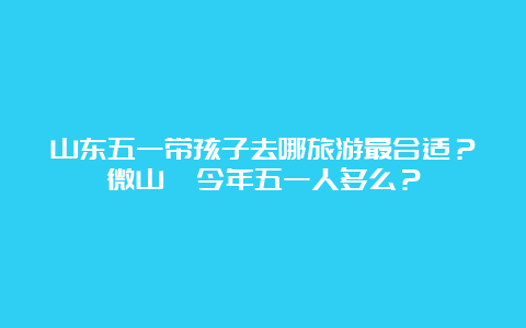 山东五一带孩子去哪旅游最合适？微山島今年五一人多么？