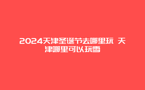 2024天津圣诞节去哪里玩 天津哪里可以玩雪