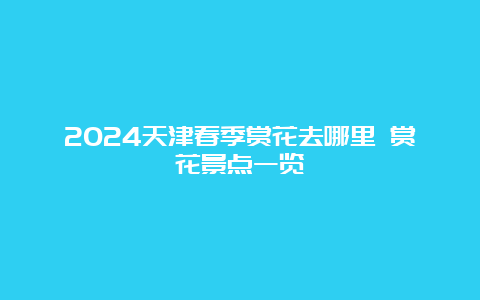 2024天津春季赏花去哪里 赏花景点一览