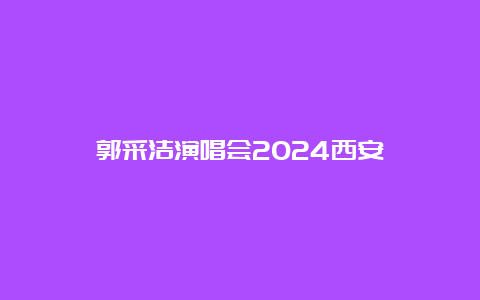 郭采洁演唱会2024西安