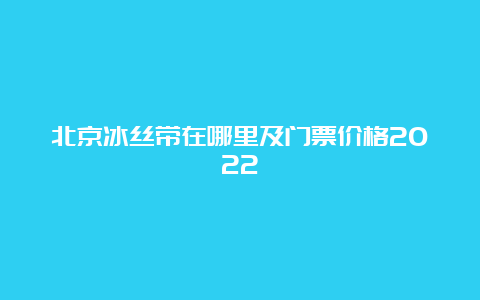 北京冰丝带在哪里及门票价格2022