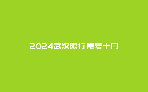 2024武汉限行尾号十月