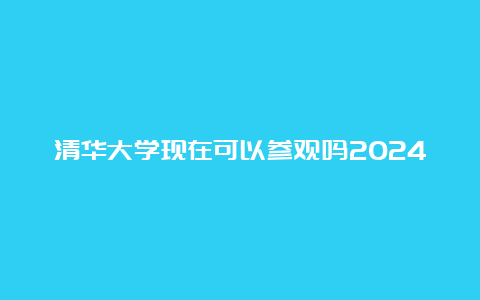 清华大学现在可以参观吗2024