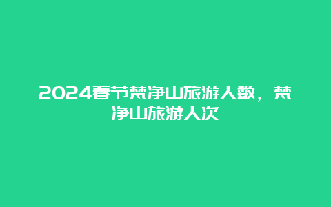 2024春节梵净山旅游人数，梵净山旅游人次