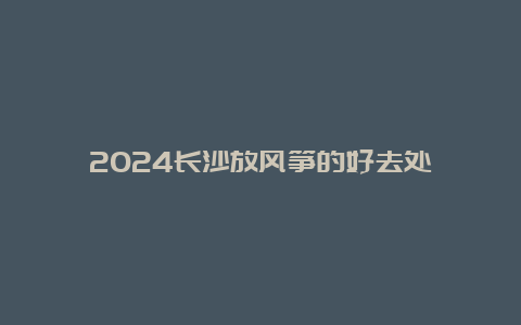 2024长沙放风筝的好去处