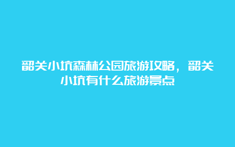 韶关小坑森林公园旅游攻略，韶关小坑有什么旅游景点