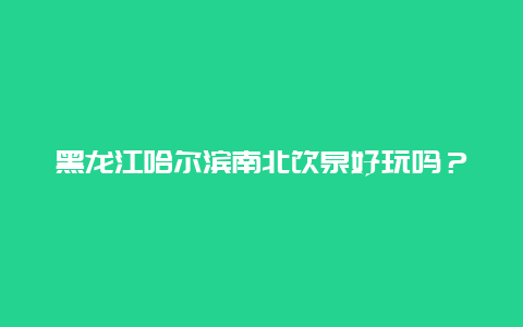 黑龙江哈尔滨南北饮泉好玩吗？