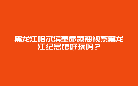 黑龙江哈尔滨革命领袖视察黑龙江纪念馆好玩吗？