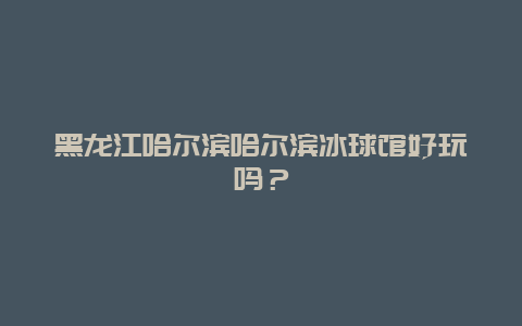 黑龙江哈尔滨哈尔滨冰球馆好玩吗？