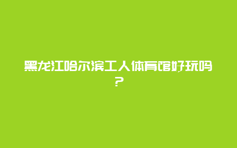 黑龙江哈尔滨工人体育馆好玩吗？