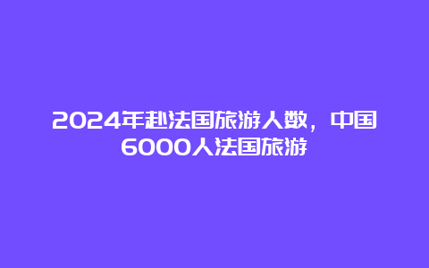 2024年赴法国旅游人数，中国6000人法国旅游