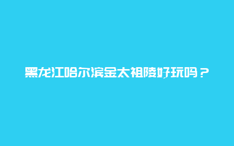 黑龙江哈尔滨金太祖陵好玩吗？