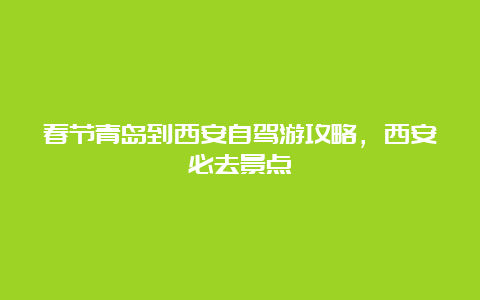 春节青岛到西安自驾游攻略，西安必去景点