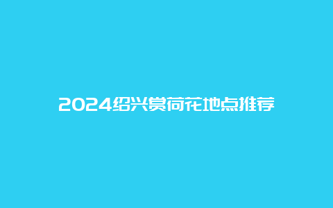 2024绍兴赏荷花地点推荐