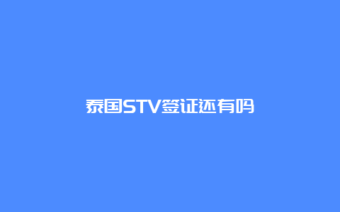 泰国STV签证还有吗