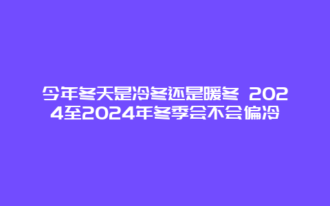 今年冬天是冷冬还是暖冬 2024至2024年冬季会不会偏冷