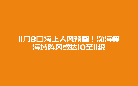 11月8日海上大风预警！渤海等海域阵风或达10至11级