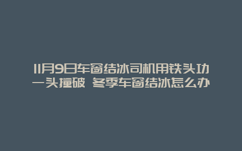 11月9日车窗结冰司机用铁头功一头撞破 冬季车窗结冰怎么办