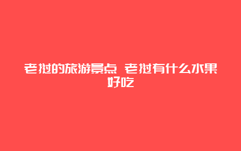 老挝的旅游景点 老挝有什么水果好吃