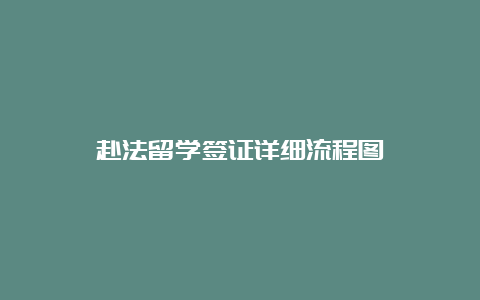 赴法留学签证详细流程图