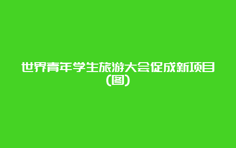 世界青年学生旅游大会促成新项目(图)