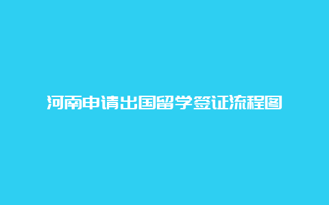 河南申请出国留学签证流程图