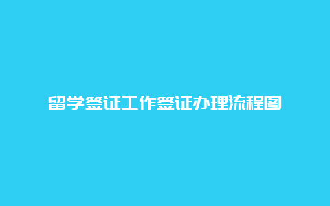 留学签证工作签证办理流程图