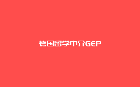 德国留学中介GEP