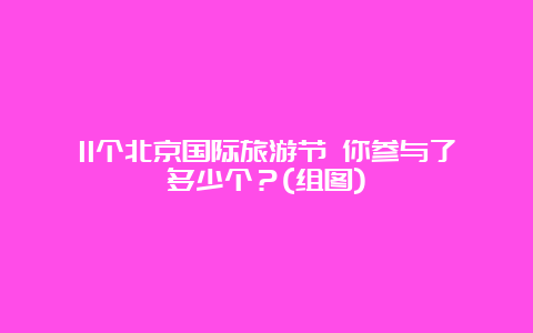 11个北京国际旅游节 你参与了多少个？(组图)