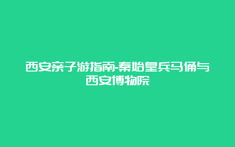 西安亲子游指南-秦始皇兵马俑与西安博物院