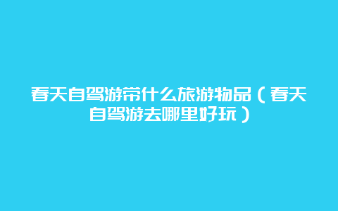 春天自驾游带什么旅游物品（春天自驾游去哪里好玩）