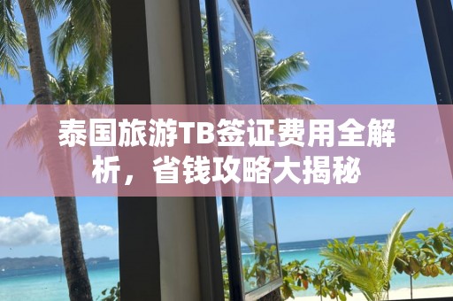 泰国旅游TB签证费用全解析，省钱攻略大揭秘