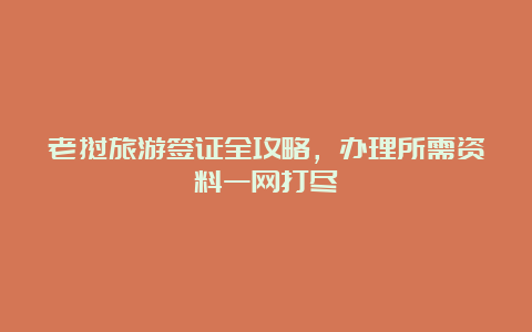 老挝旅游签证全攻略，办理所需资料一网打尽