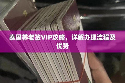 泰国养老签VIP攻略，详解办理流程及优势