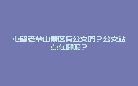 屯留老爷山景区有公交吗？公交站点在哪呢？