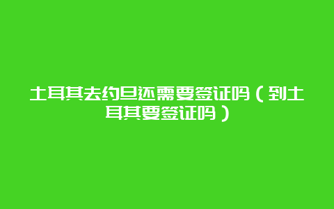 土耳其去约旦还需要签证吗（到土耳其要签证吗）